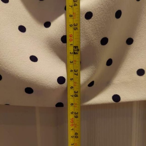 Pleated Side Wrap Dotted Sheath Dress - Picture 5 of 5